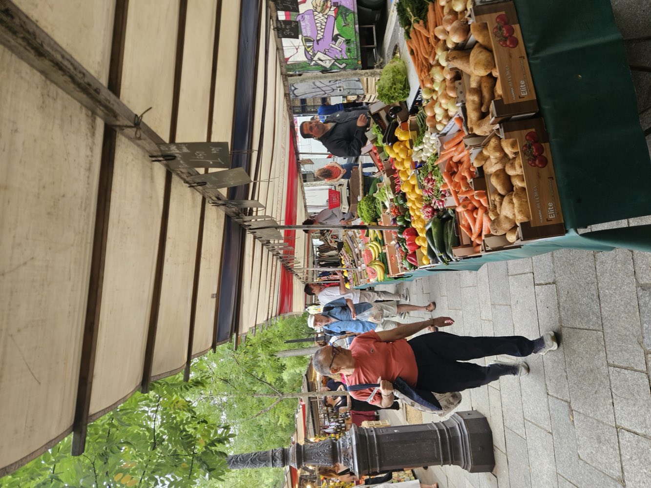 Étal de marché, photo d'illustration générique